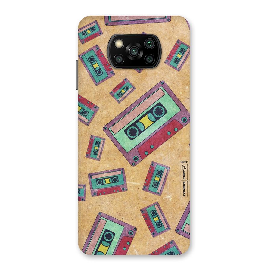 Ancient Cassettes Back Case for Poco X3