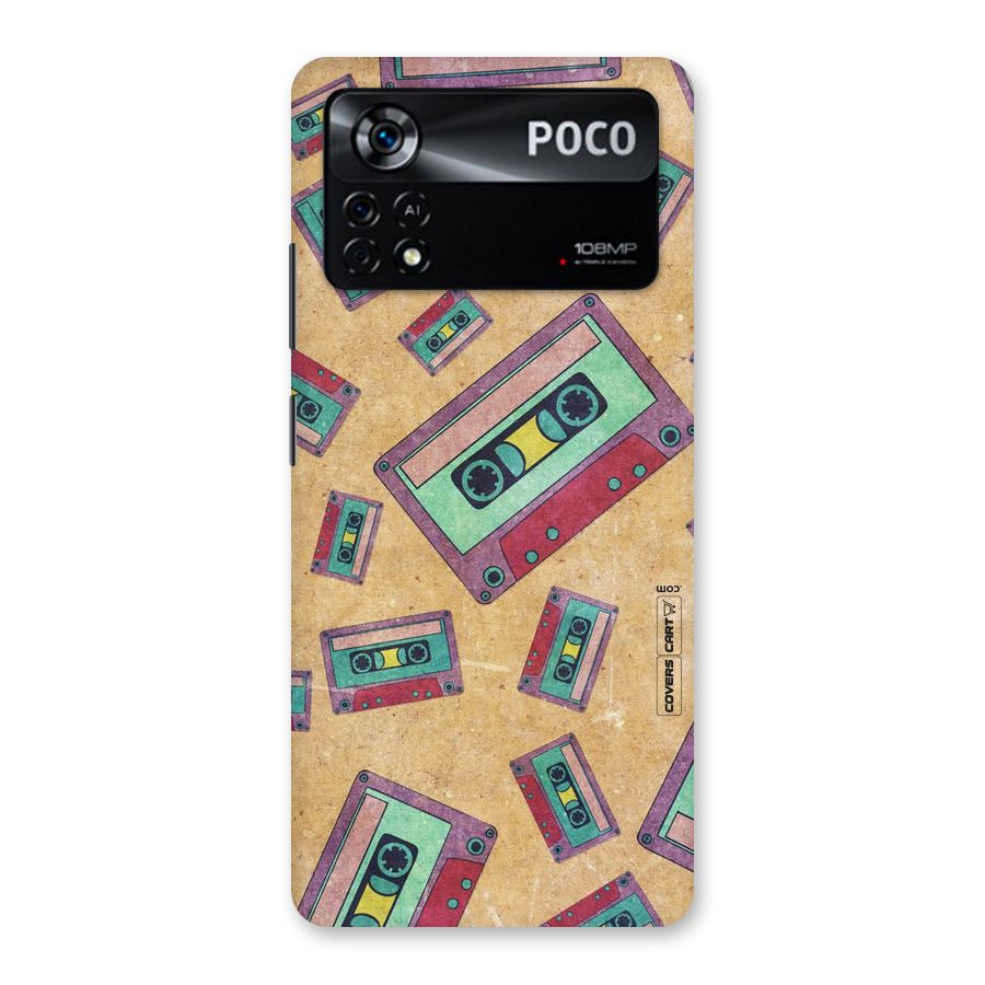 Ancient Cassettes Back Case for Poco X4 Pro 5G