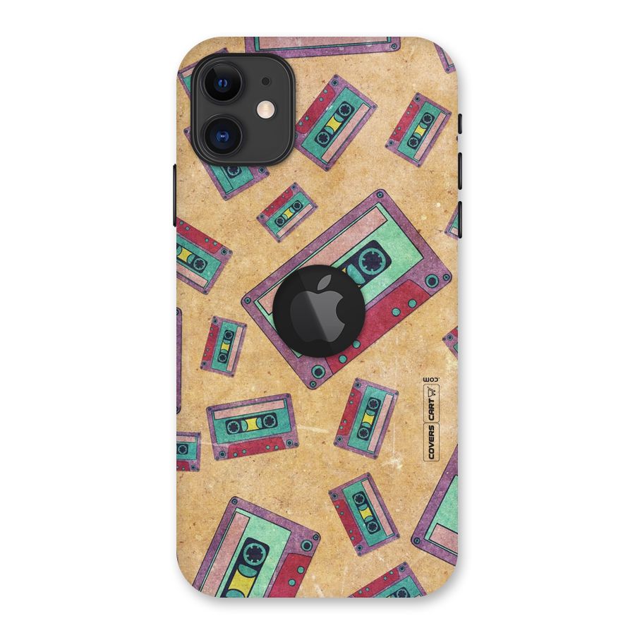 Ancient Cassettes Back Case for iPhone 11 Logo Cut