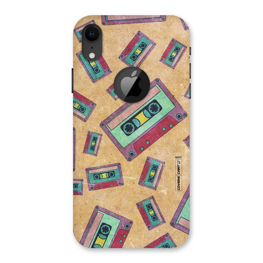 Ancient Cassettes Back Case for iPhone XR Logo Cut