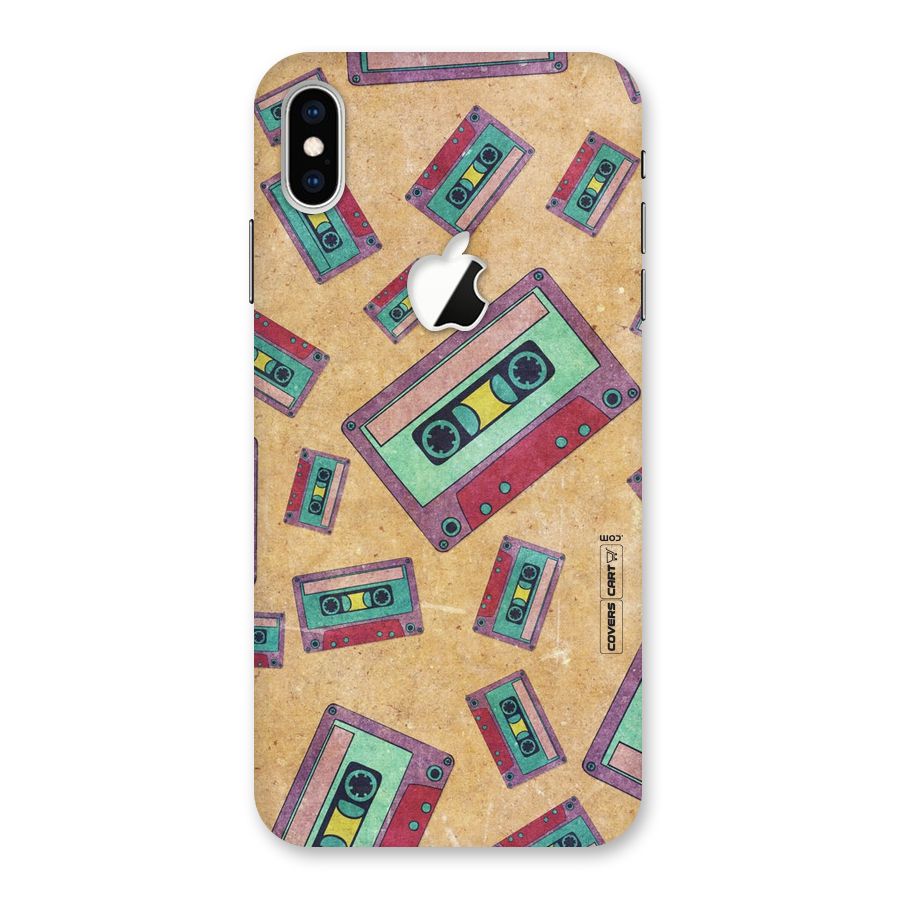 Ancient Cassettes Back Case for iPhone XS Max Apple Cut