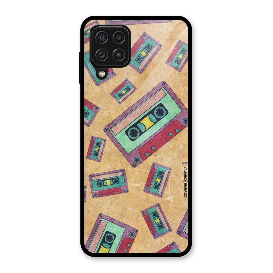 Ancient Cassettes Glass Back Case for Galaxy A22 4G