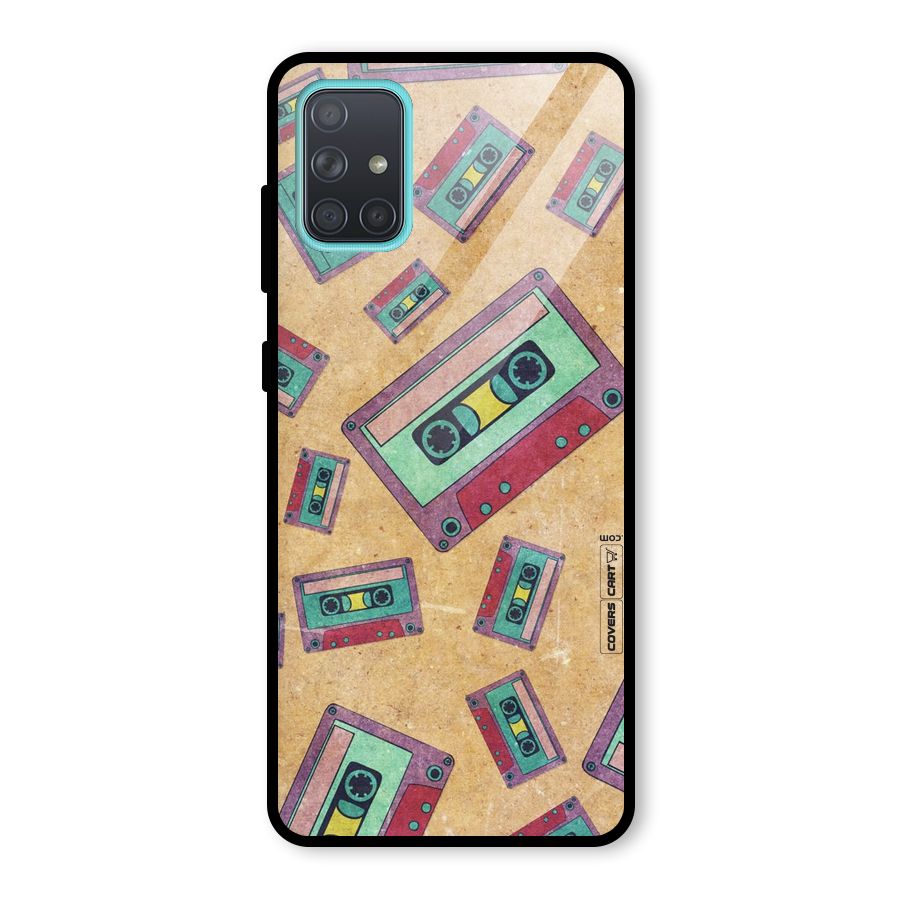 Ancient Cassettes Glass Back Case for Galaxy A71