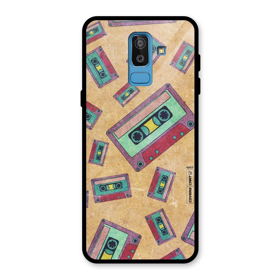 Ancient Cassettes Glass Back Case for Galaxy J8