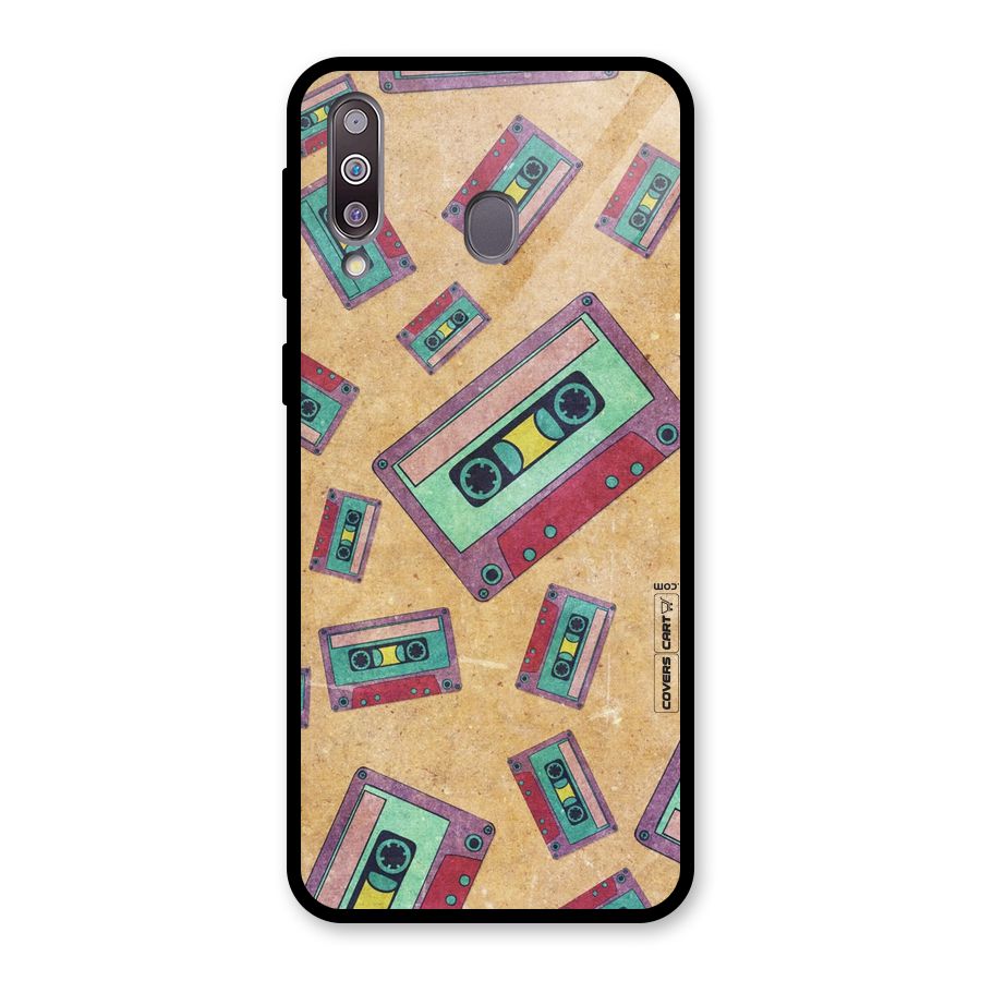 Ancient Cassettes Glass Back Case for Galaxy M30