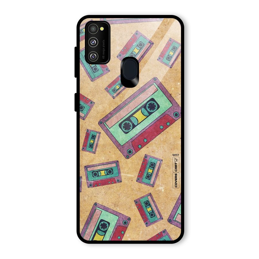 Ancient Cassettes Glass Back Case for Galaxy M30s