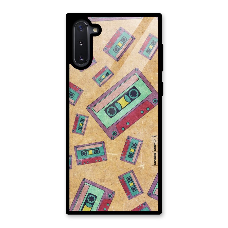 Ancient Cassettes Glass Back Case for Galaxy Note 10