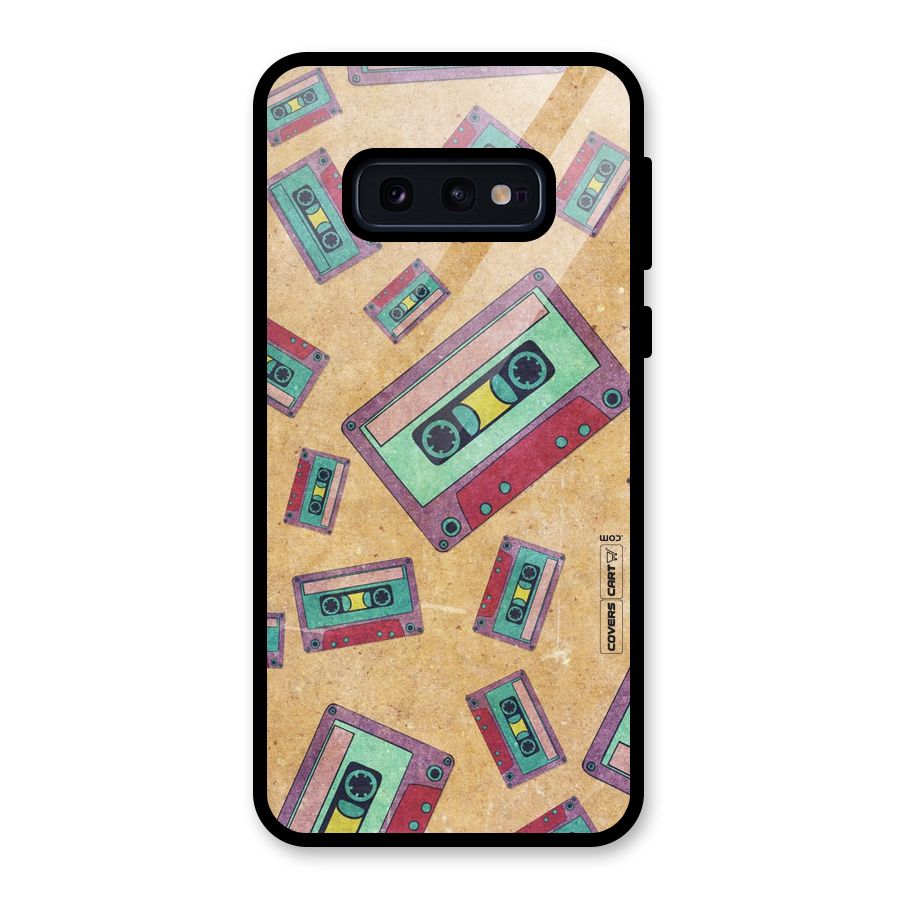Ancient Cassettes Glass Back Case for Galaxy S10e