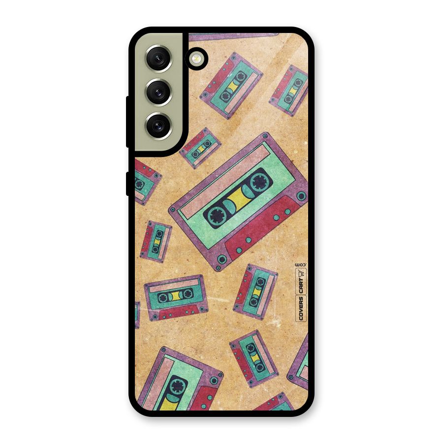 Ancient Cassettes Glass Back Case for Galaxy S21 FE 5G