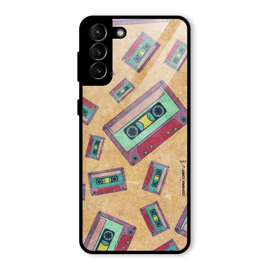 Ancient Cassettes Glass Back Case for Galaxy S21 Plus