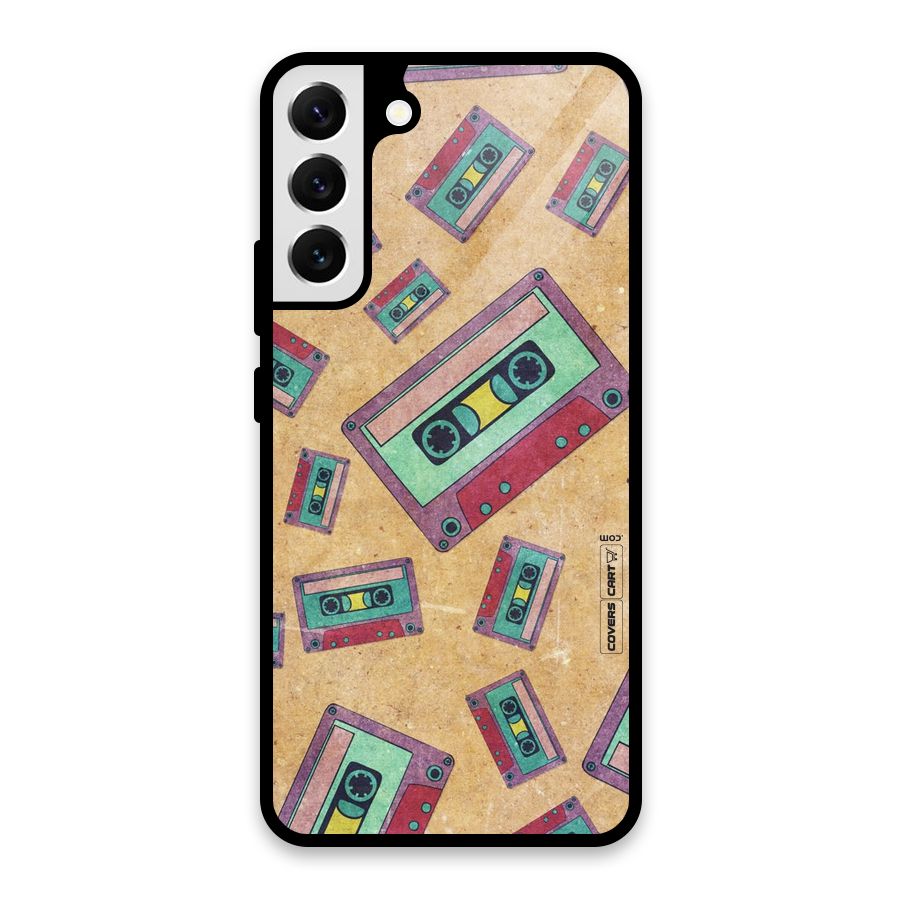 Ancient Cassettes Glass Back Case for Galaxy S22 Plus 5G