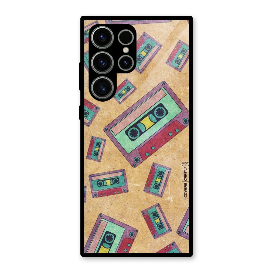 Ancient Cassettes Glass Back Case for Galaxy S23 Ultra