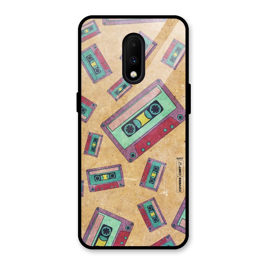 Ancient Cassettes Glass Back Case for OnePlus 7