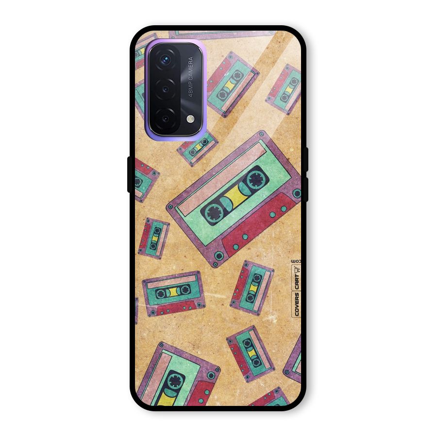 Ancient Cassettes Glass Back Case for Oppo A74 5G