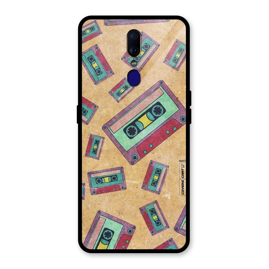 Ancient Cassettes Glass Back Case for Oppo F11
