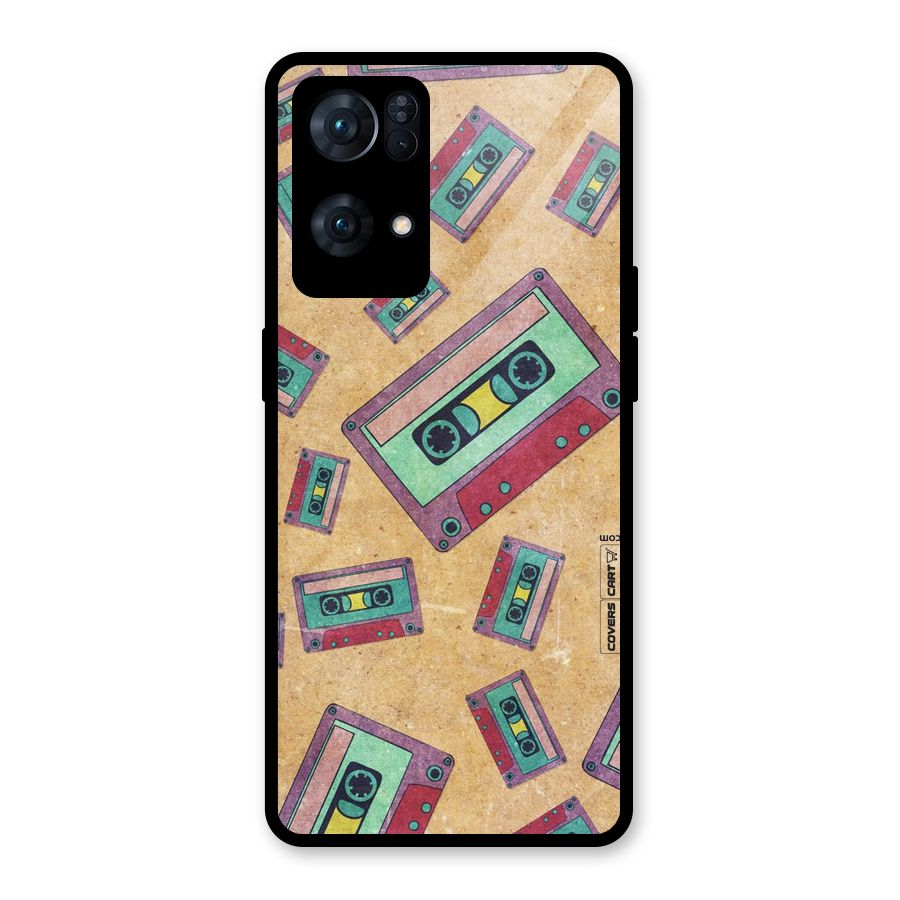 Ancient Cassettes Glass Back Case for Oppo Reno7 Pro 5G