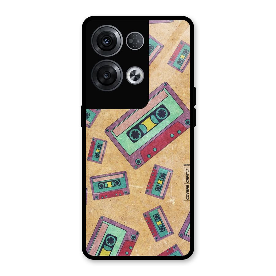 Ancient Cassettes Glass Back Case for Oppo Reno8 Pro 5G