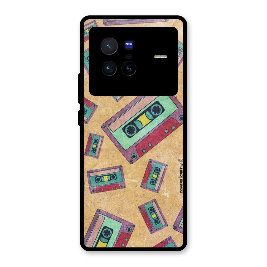 Ancient Cassettes Glass Back Case for Vivo X80