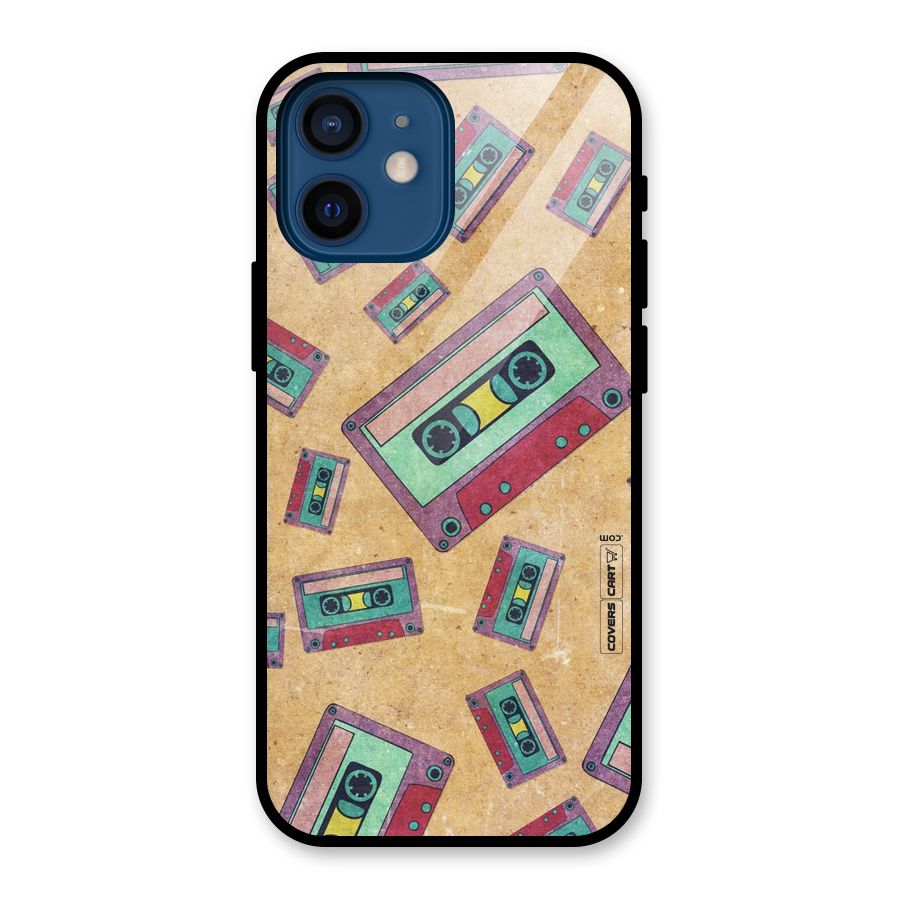 Ancient Cassettes Glass Back Case for iPhone 12 Mini