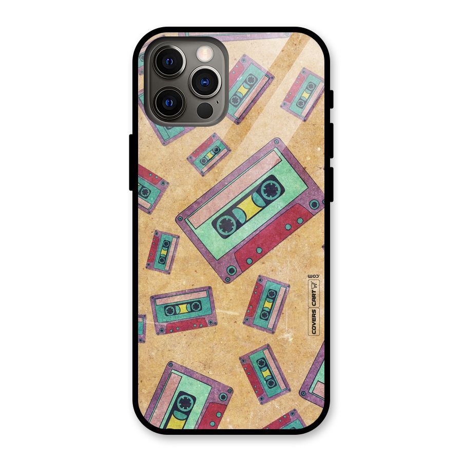 Ancient Cassettes Glass Back Case for iPhone 12 Pro