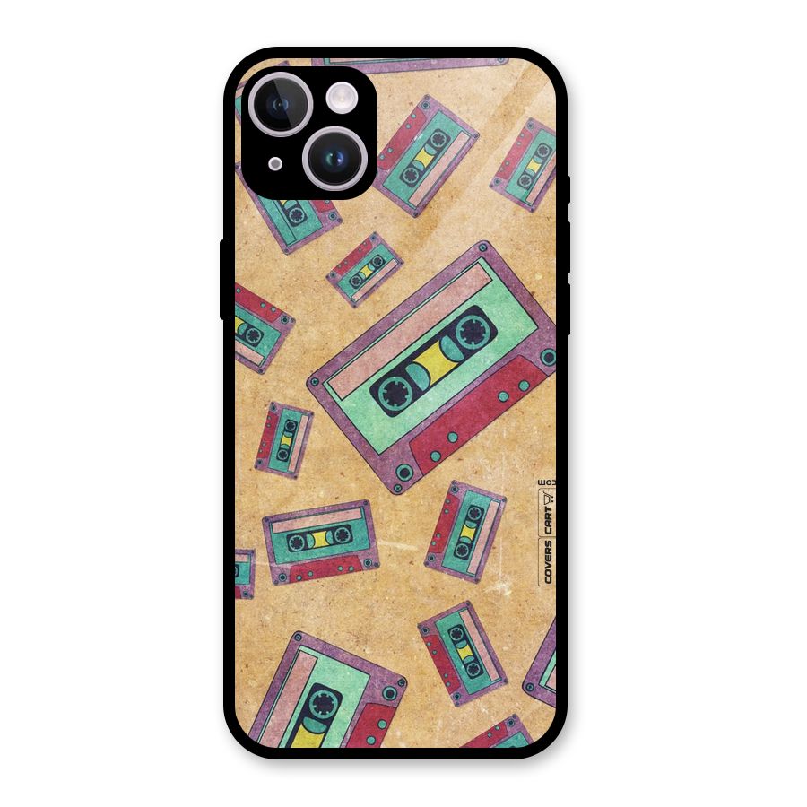 Ancient Cassettes Glass Back Case for iPhone 14 Plus