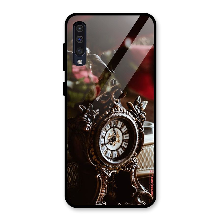 Ancient Clock Glass Back Case for Galaxy A50