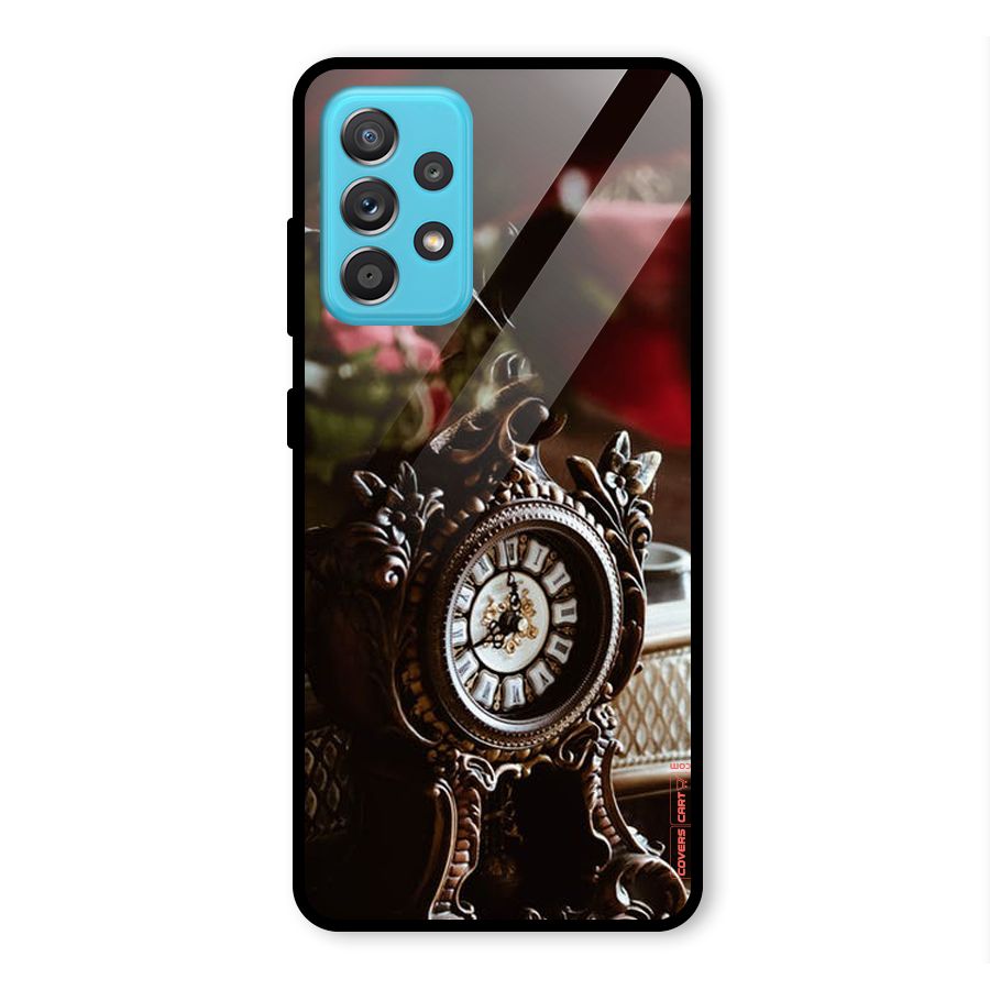 Ancient Clock Glass Back Case for Galaxy A52