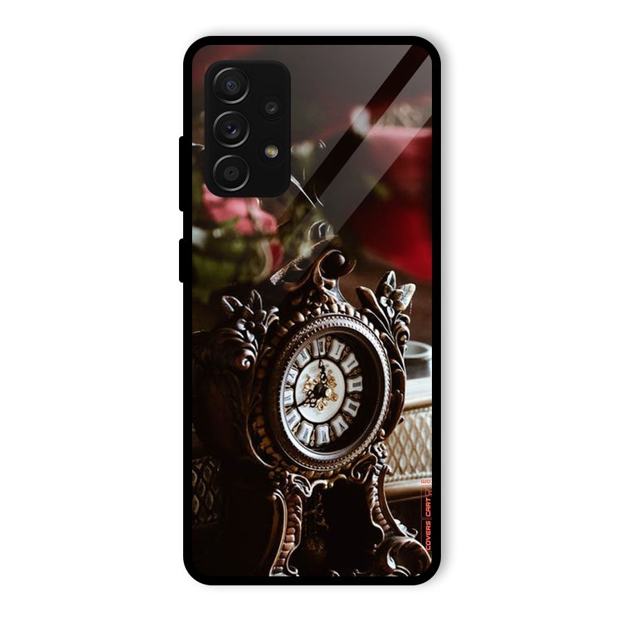 Ancient Clock Glass Back Case for Galaxy A53 5G