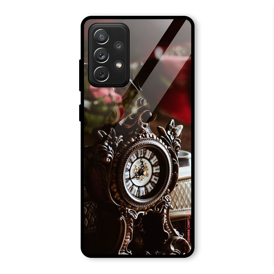 Ancient Clock Glass Back Case for Galaxy A72