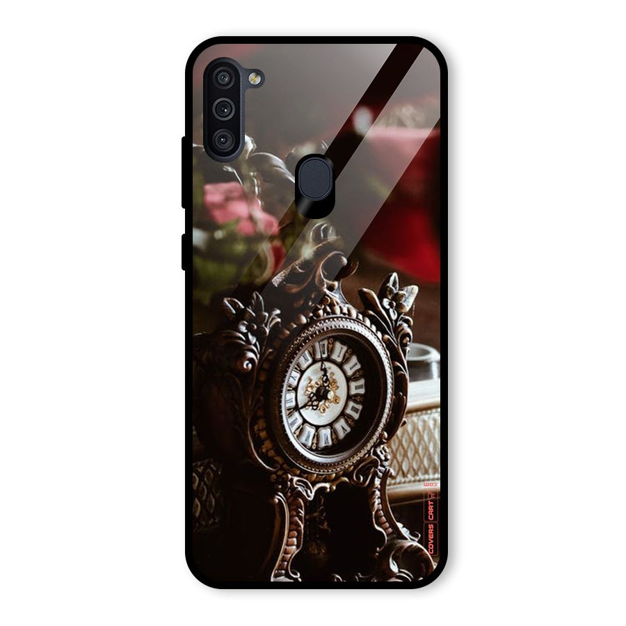 Ancient Clock Glass Back Case for Galaxy M11