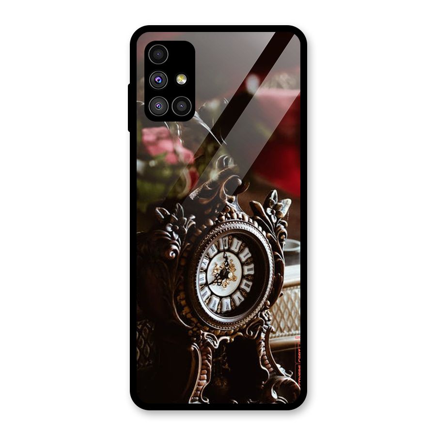 Ancient Clock Glass Back Case for Galaxy M51