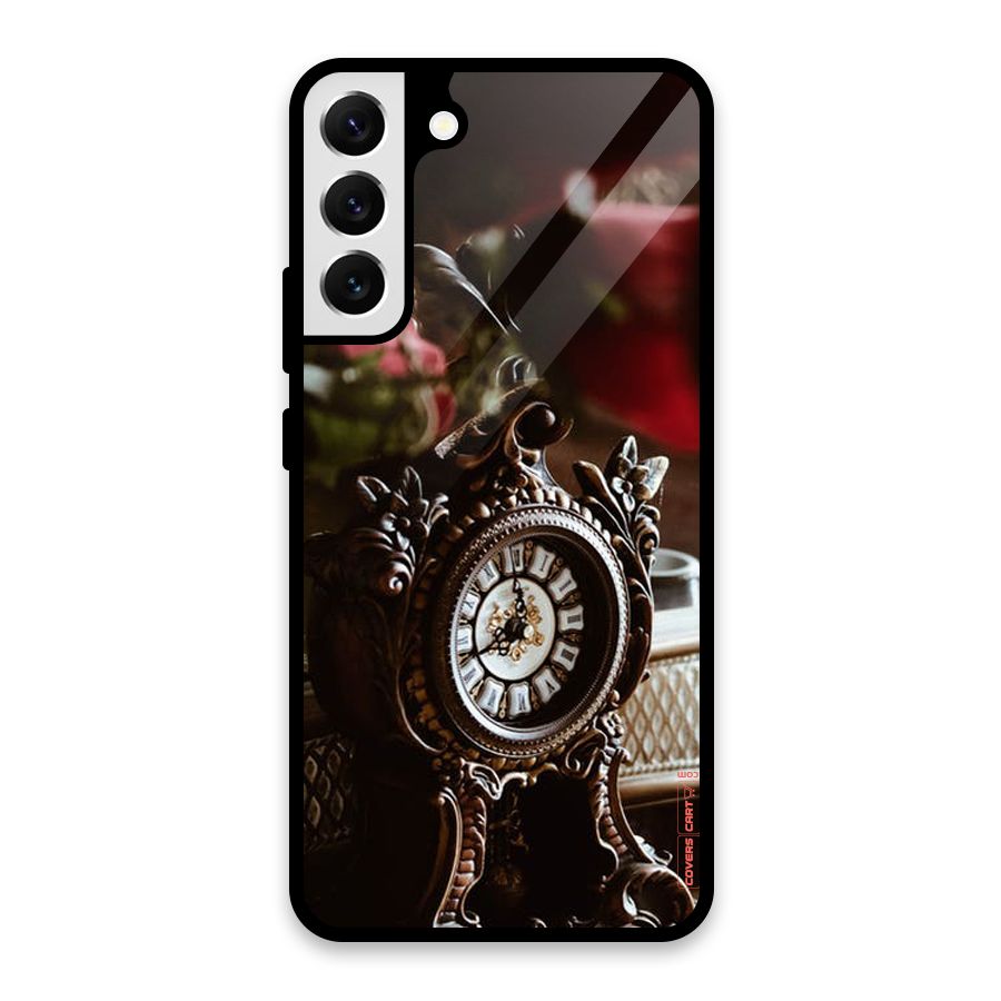 Ancient Clock Glass Back Case for Galaxy S22 Plus 5G