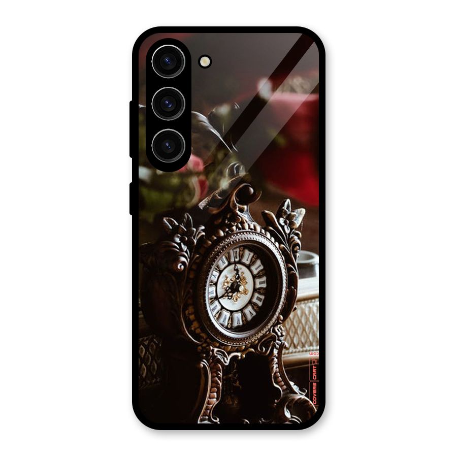 Ancient Clock Glass Back Case for Galaxy S23