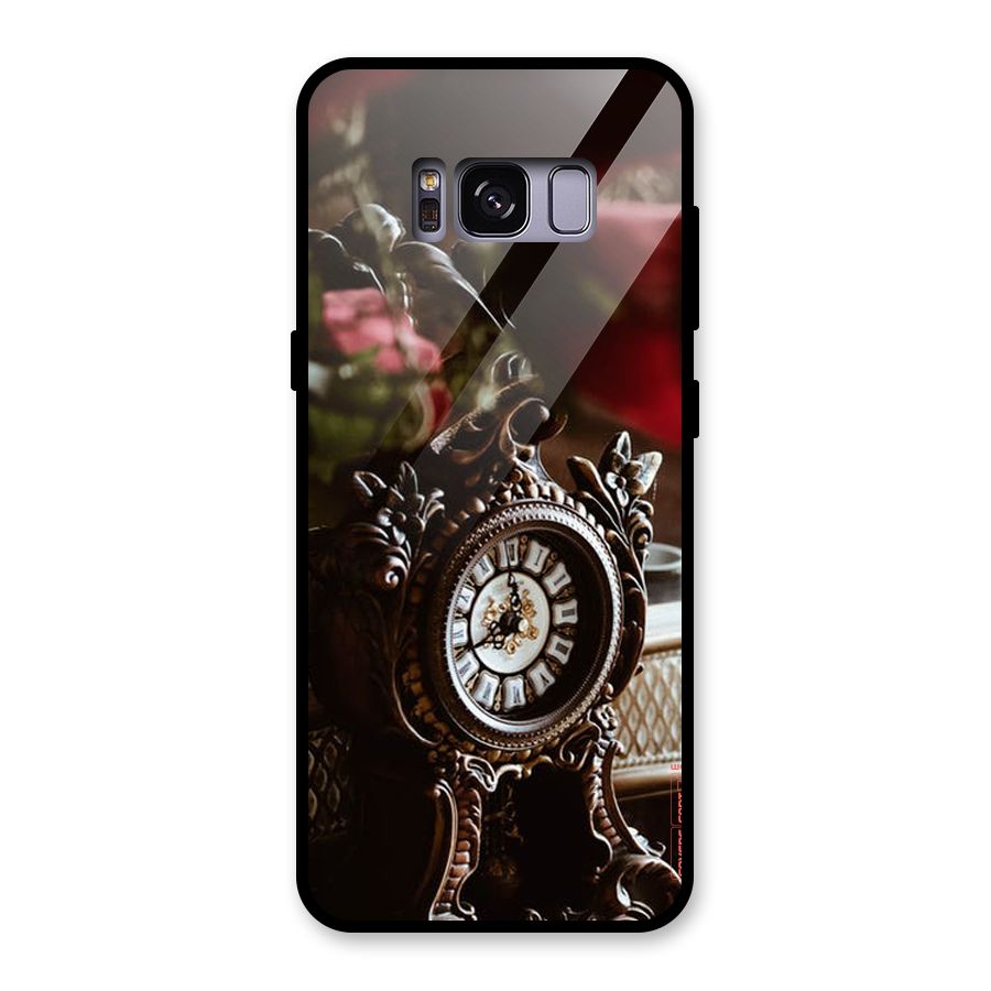 Ancient Clock Glass Back Case for Galaxy S8