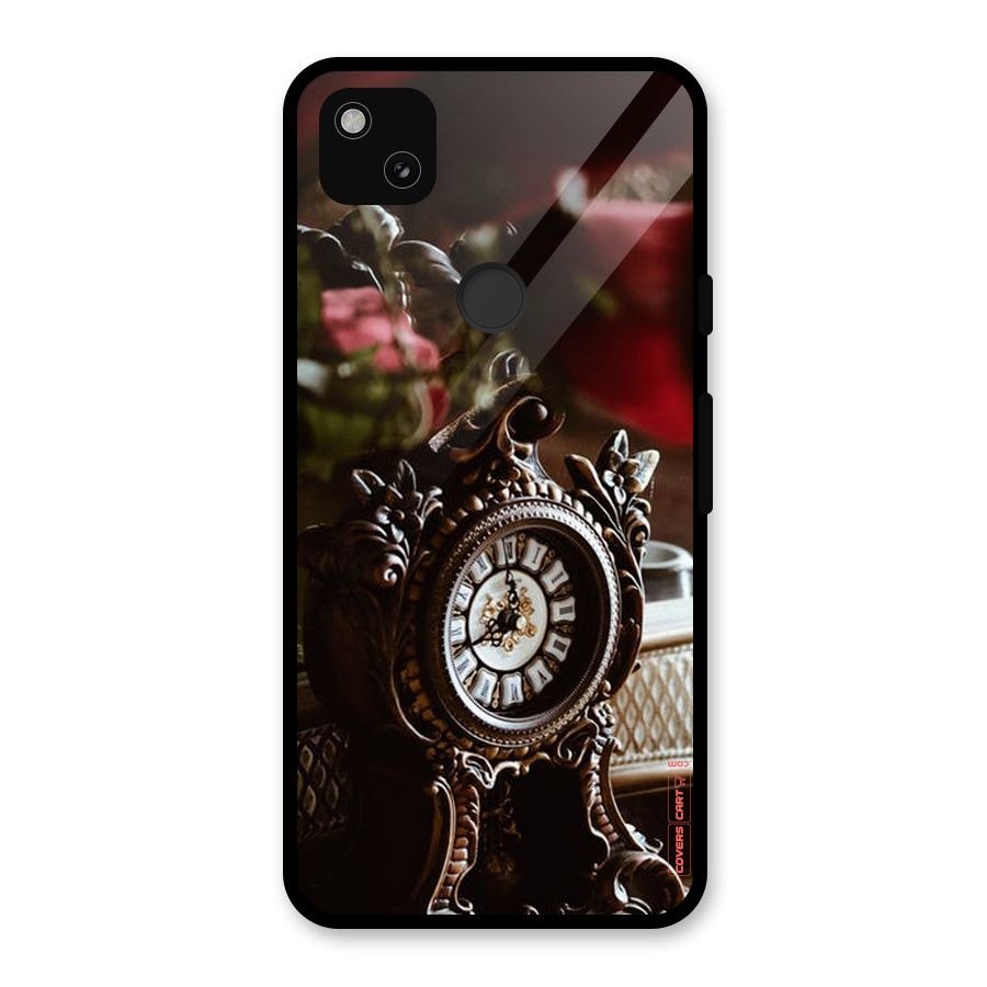 Ancient Clock Glass Back Case for Google Pixel 4a