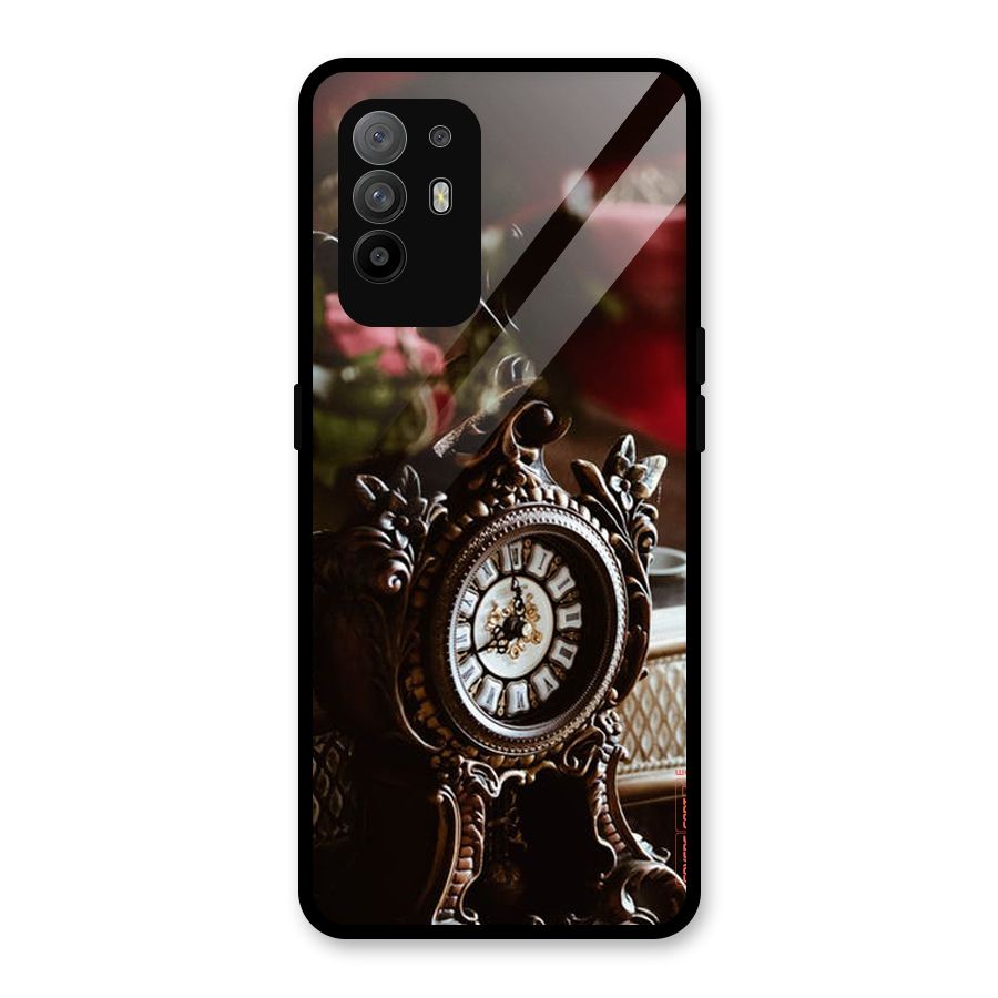 Ancient Clock Glass Back Case for Oppo F19 Pro Plus 5G