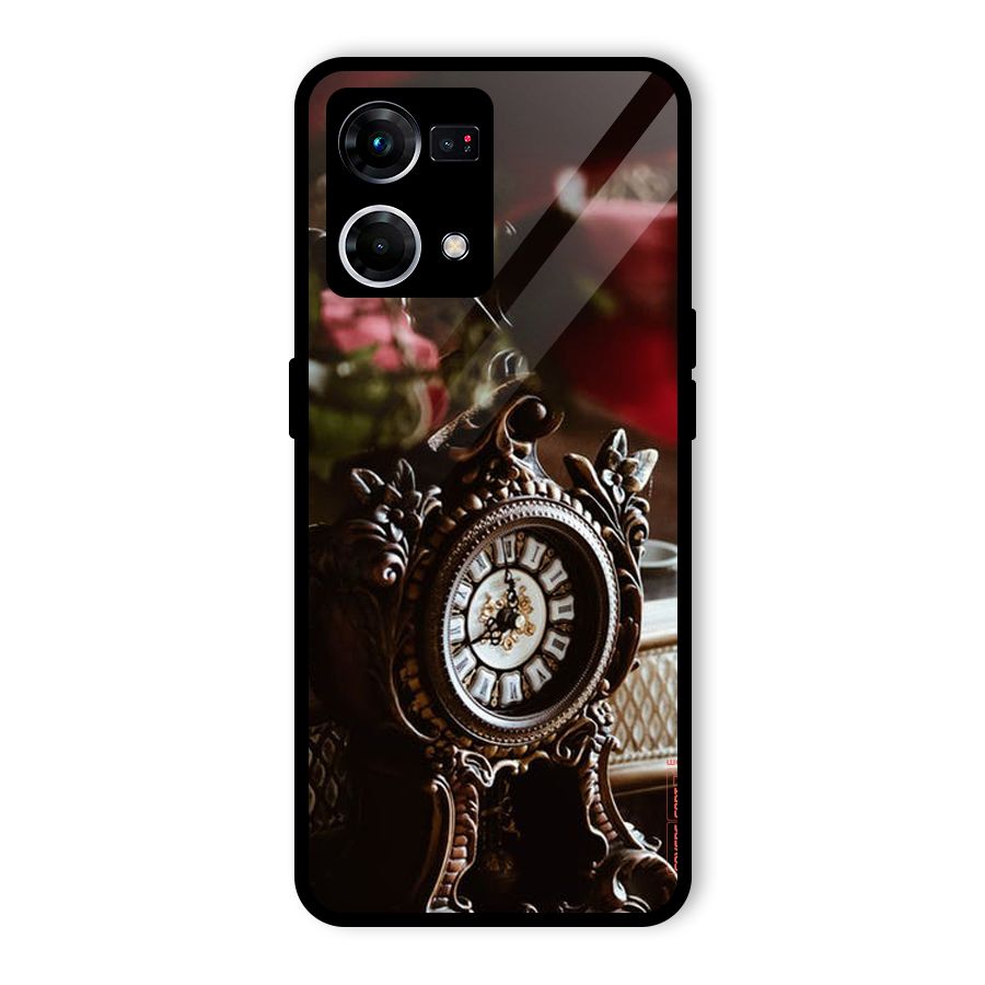 Ancient Clock Glass Back Case for Oppo F21 Pro 4G