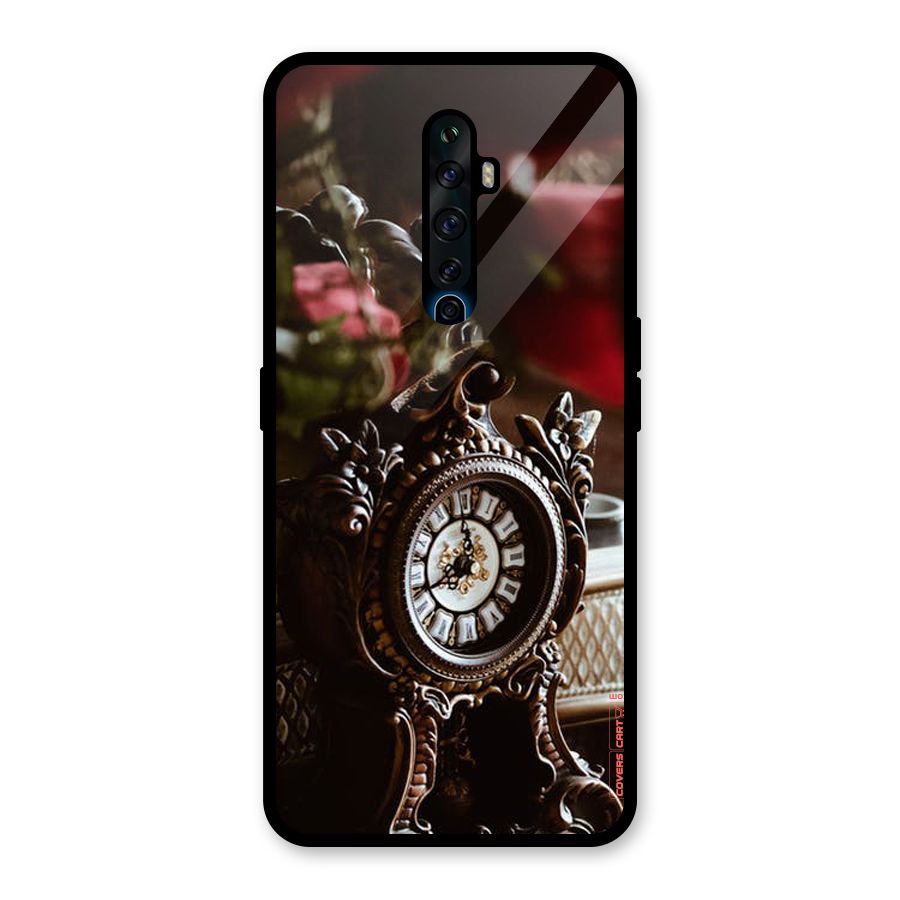 Ancient Clock Glass Back Case for Oppo Reno2 F