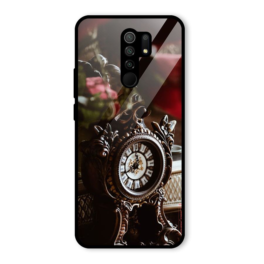 Ancient Clock Glass Back Case for Poco M2