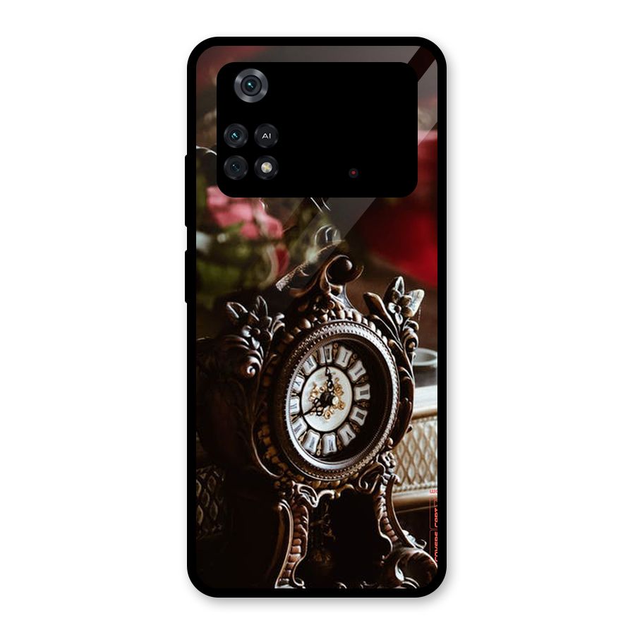 Ancient Clock Glass Back Case for Poco M4 Pro 4G