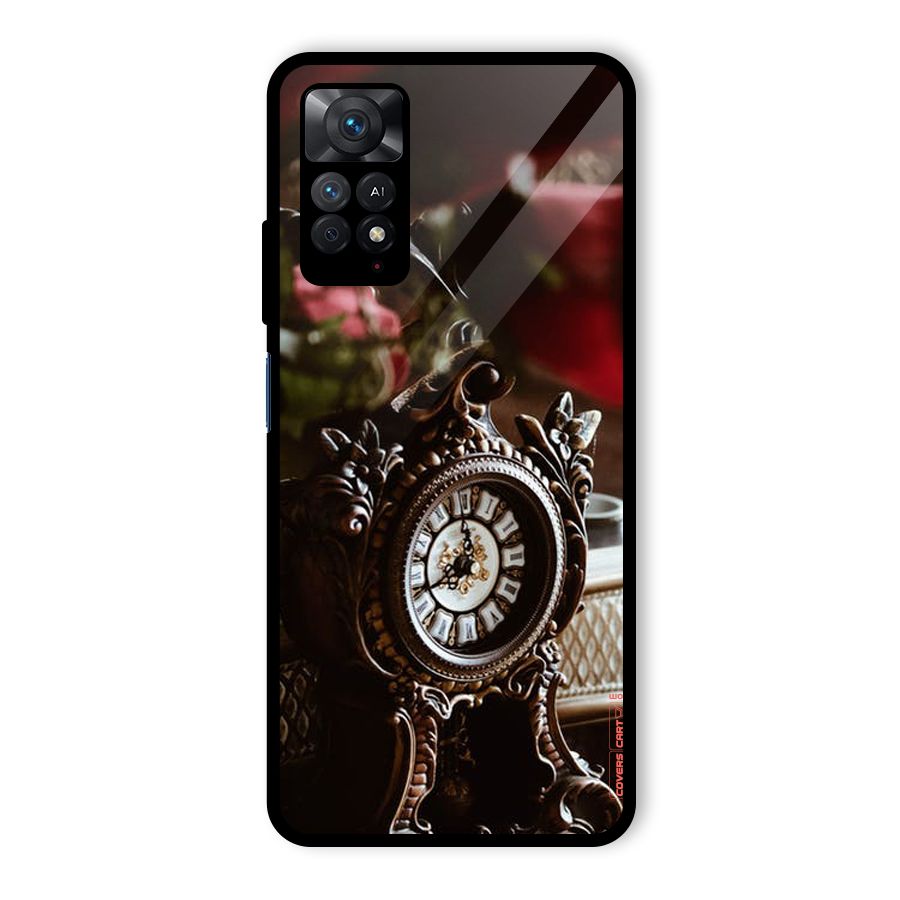 Ancient Clock Glass Back Case for Redmi Note 11 Pro