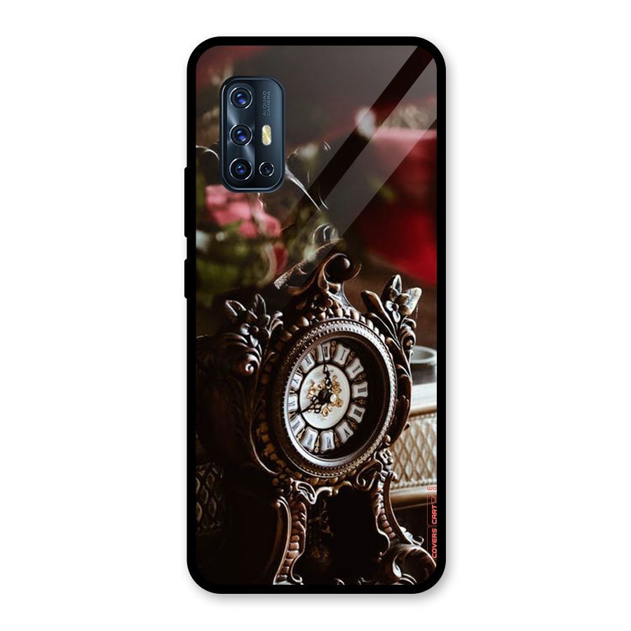 Ancient Clock Glass Back Case for Vivo V17