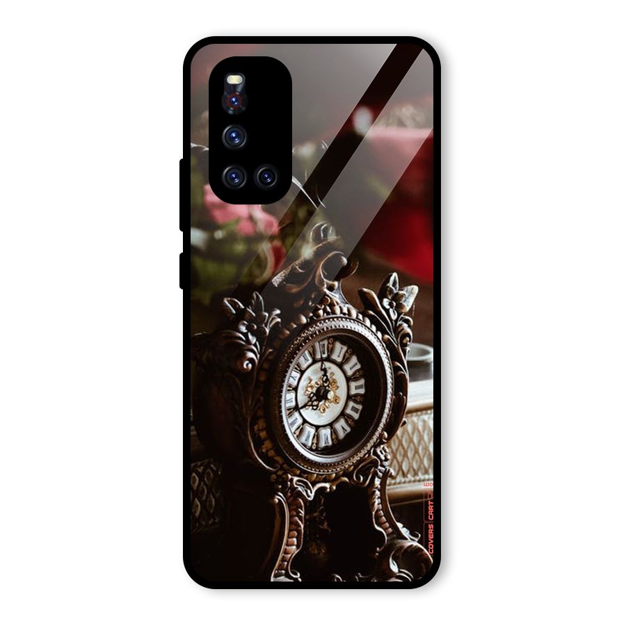 Ancient Clock Glass Back Case for Vivo V19