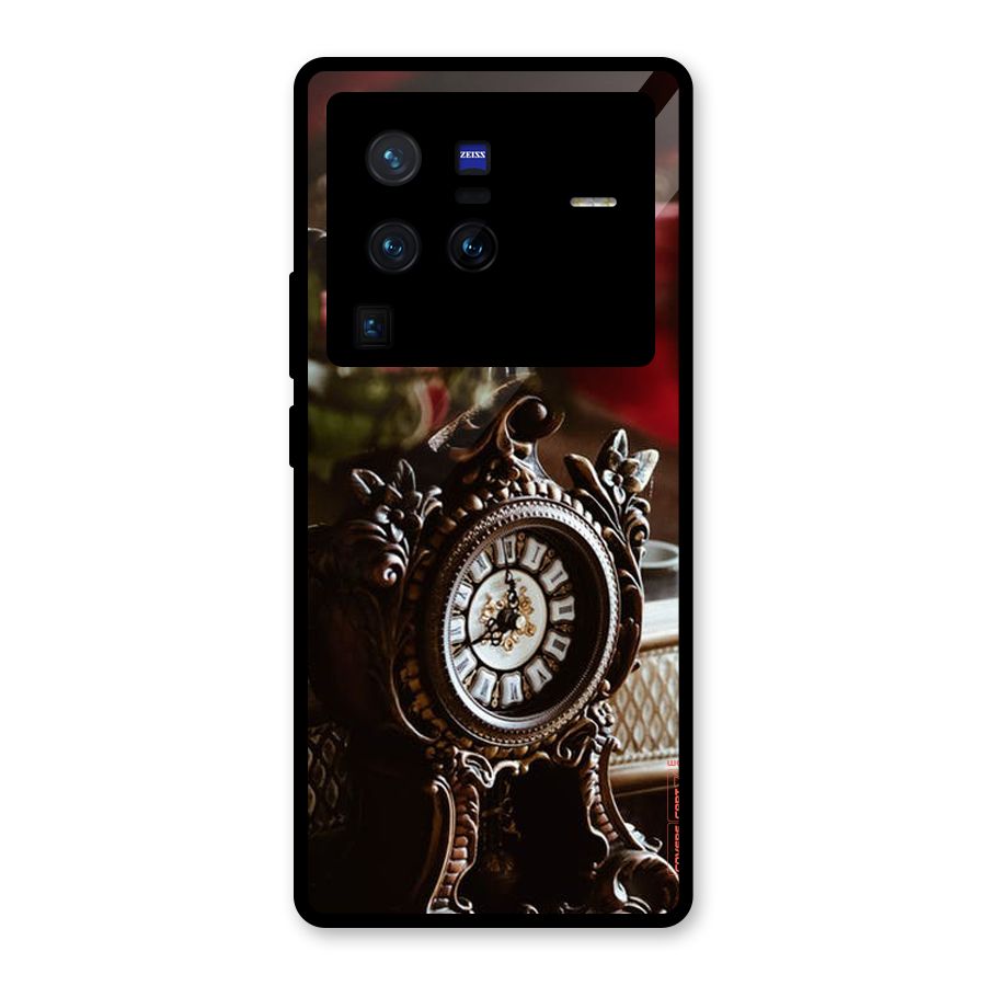 Ancient Clock Glass Back Case for Vivo X80 Pro