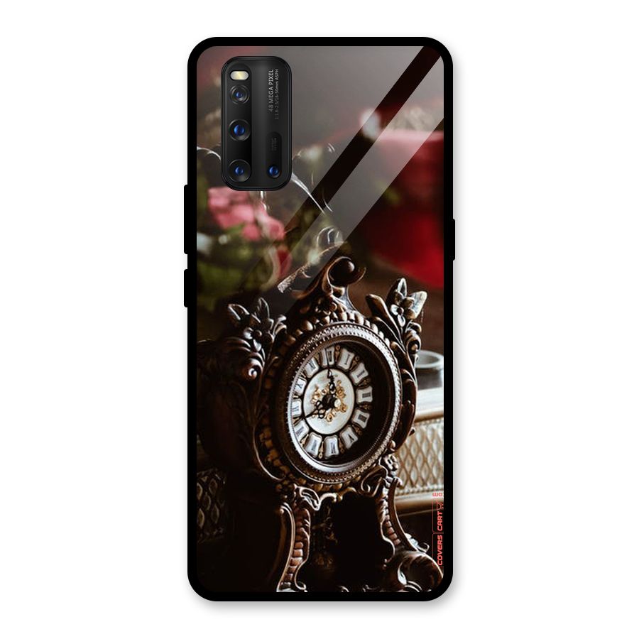 Ancient Clock Glass Back Case for Vivo iQOO 3