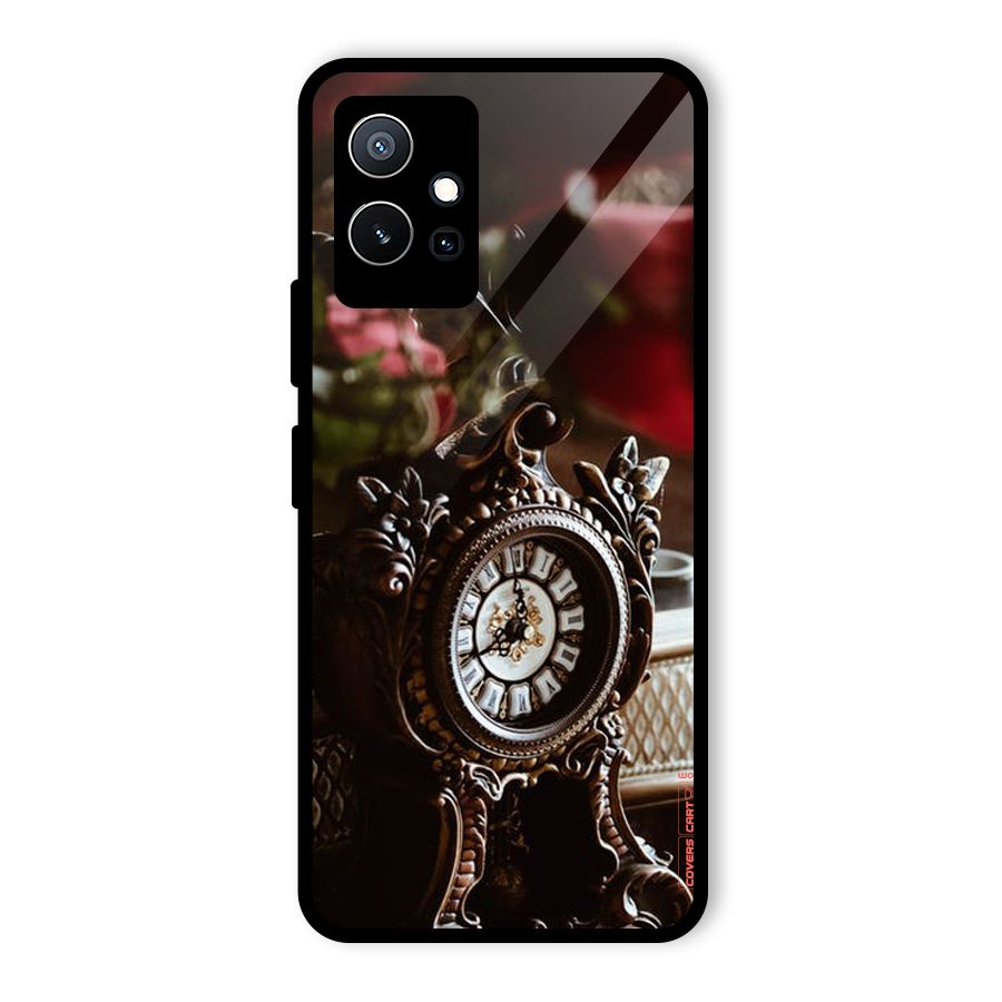 Ancient Clock Glass Back Case for Vivo iQOO Z6