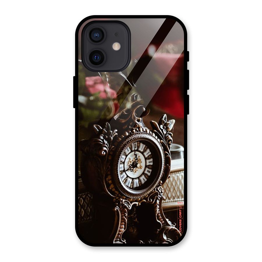 Ancient Clock Glass Back Case for iPhone 12