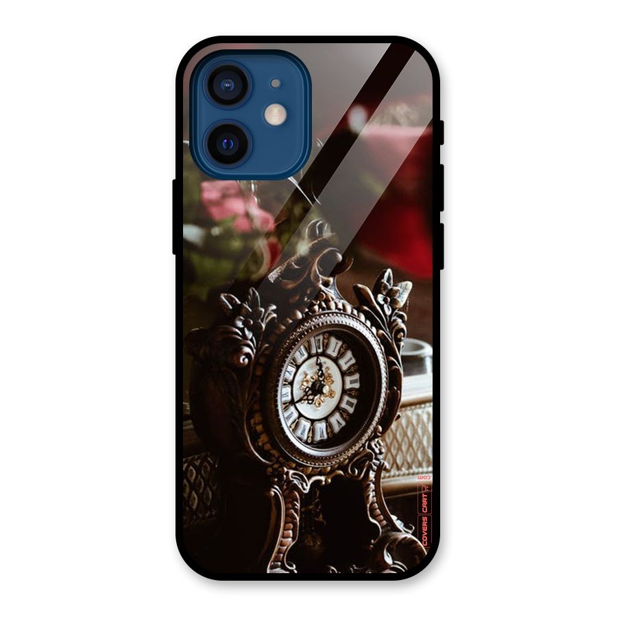 Ancient Clock Glass Back Case for iPhone 12 Mini