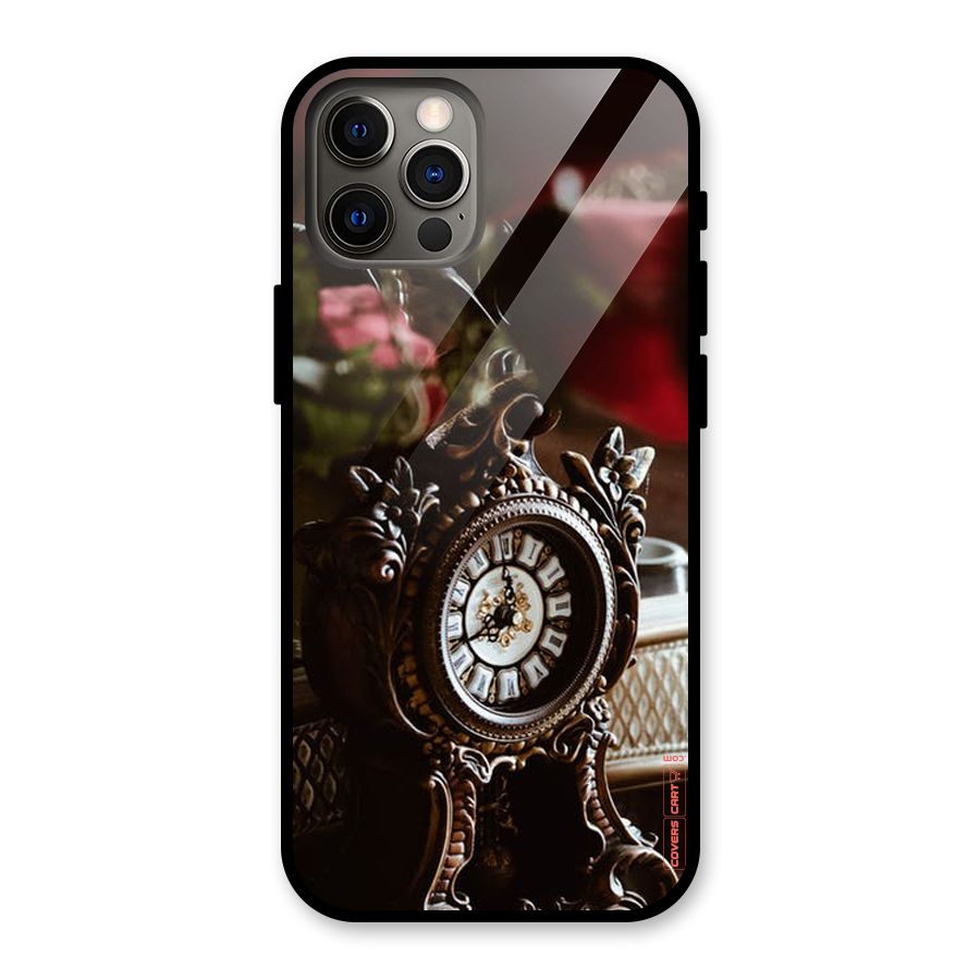 Ancient Clock Glass Back Case for iPhone 12 Pro