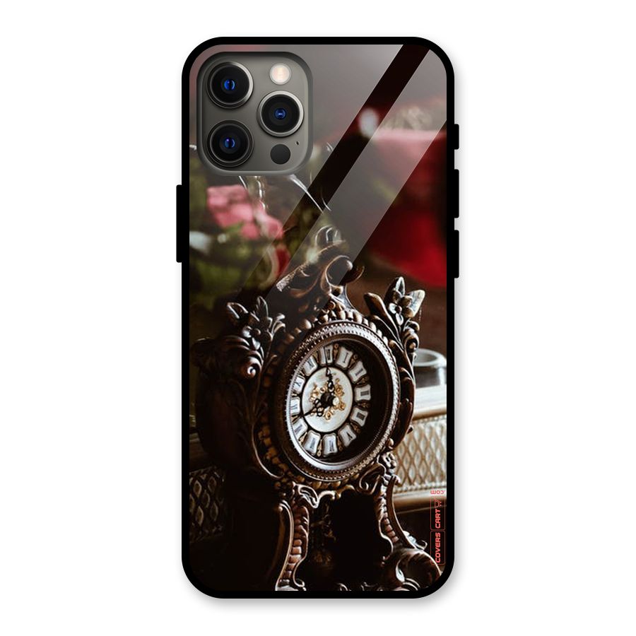 Ancient Clock Glass Back Case for iPhone 12 Pro Max